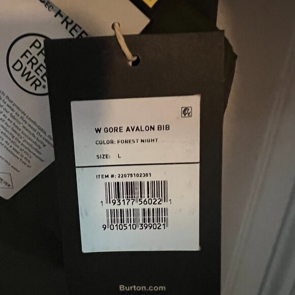 Burton Women’s Avalon Bib Pants – GORE-TEX – Forest Night – Size L - Picture 7 of 8